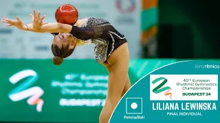 Liliana Lewinska (POL) - Pelota/Ball - FINAL INDIVIDUAL - Budapest EC 2024liliana llwinska