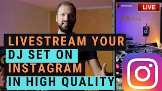 How to LIVESTREAM a DJ Set on INSTAGRAM with OBS and Yellow Duck