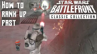 How to Rank up Fast in Star Wars Battlefront Classic Collection | Quick Achievements and Leveling