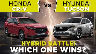 REVIEW - 2024 Honda CR-V vs Hyundai Tucson Hybrid Battle!