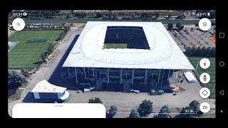 Wolfsburg fc stadium / Wolkswagen Arena /Google earth 3D maps / biggest Germany stadiums