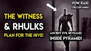 Destiny 2 - VOW RAID STORY! The Witness And Disciples Evil Plan For The Hive!