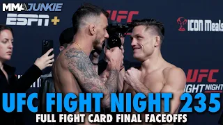 UFC Fight Night 235 Full Fight Card Faceoffs From Las Vegas