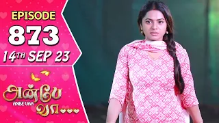Anbe Vaa Serial Episode 873 | 14th sep  2023 | Virat | Delna Davis | Saregama TV Shows Tamil