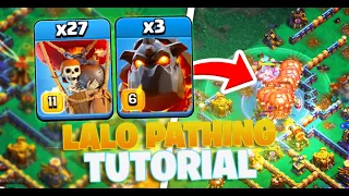 LALO TUTORIAL on TH16!🔥🤩 Pathing Is THE MOST Important thing in a lalo!