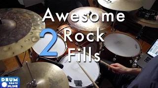 2 Awesome Rock Drum Fills - Drum Lesson | Drum Beats Online