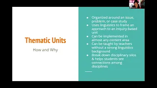 Linguistics in High School: Pathways Toward Student Engagement