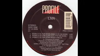 LNR - Work It To The Bone (Bone A Pella) Profile records 1989