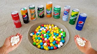 Experiment !! Gummy VS Cola, Fruko, Mtn Dew, Fanta, Pepsi, Sprite, Yedigün and Mentos Underground