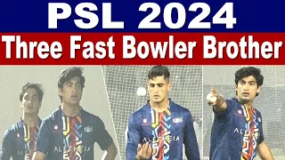 Naseem Shah, Ubaid Shah & Hunain Shah Bowling Together