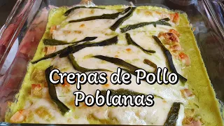Recipe for "POBLANAS CHICKEN CREPES" Delicious!