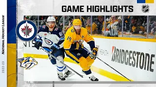 Jets @ Predators 1/24 | NHL Highlights 2023