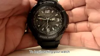 Setting Daylight Saving Time On Casio Analog Watch - GW3000