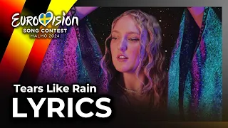 Bodine Monet - Tears Like Rain (Lyrics) |  🇩🇪 Germany Eurovision 2024