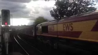 DBS Class 66 Passes Peckham Rye With Wagons