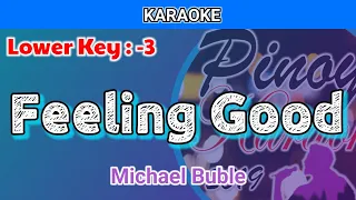 Feeling Good by Michael Buble (Karaoke : Lower Key)