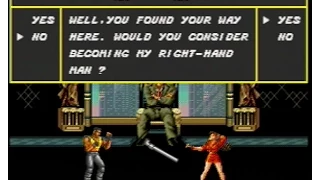 Streets of Rage (Genesis) Blaze's Bad Ending