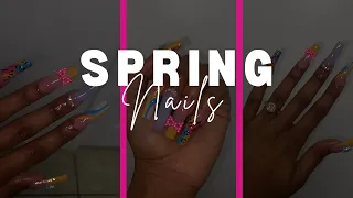 SPRING NAIL DESIGN | watch me do my nails