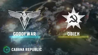 GoDofWaR(A) vs OBIEK(S) - Cabana Republic - Red Alert 3