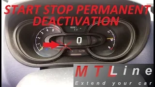 Opel Vivaro, MY2015 - start/stop permanent deactivation - trajna izključitev start/stop sistema