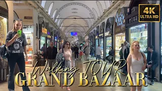 ISTANBUL TURKEY 2024 BEYAZIT DISTRICT AND GRAND BAZAAR 4K WALKING TOUR