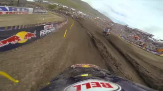 GoPro HD: James Stewart Lap 1 Moto 2 - Thunder Valley MX Lucas Oil Pro Motocross Championship 2013