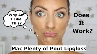 NEW Mac Plenty of Pout | Lip plumping gloss review and demo