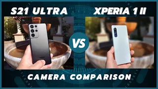 Sony Xperia 1 ii (Android 11) vs Samsung Galaxy S21 Ultra Camera Comparison