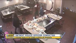 Detroit cop convicted in Warren dine-and-dash
