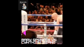 Mary Spencer vs Cynthia Lozano - knock down - Sept 9th 2022 #boxing