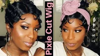 $20 MUST HAVE Short Pixie Cut Wig  w/Finger Waves | Mommy Wig