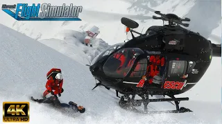 HPG H145 |  HEMS Rescue | Snowy Conditions | 4K | Microsoft Flight Simulator