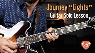 Journey "Lights" Neal Schon Guitar Solo Lesson w/ Tabs!