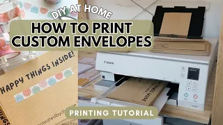 How to Print Custom Envelopes | home inkjet printer, small business, event invitations, diy tutorial