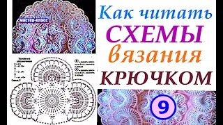 Как читать схемы вязания крючком   Вязание крючком  Урок №9 How to read crochet patterns  Crochet