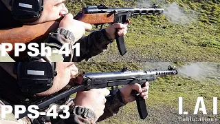 PPSh-41 / PPS-43 : Slow motion comparison at the shooting range