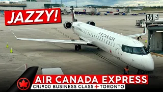 AIR CANADA EXPRESS CRJ900 Business Class Trip Report【Philadelphia to Toronto】Super Sleek!