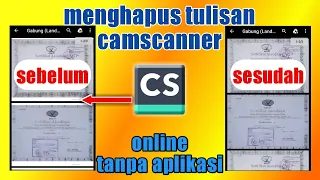 Cara menghilangkan tulisan camscanner file PDF yang digabungkan