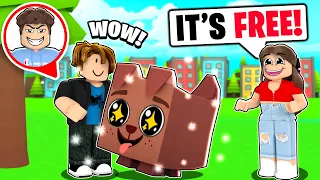 We Pretended To Be NOOBS To Test OUR SISTER! (Roblox Pet Simulator X)