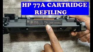 HP 77A TONER CARTRIDGE REFILING | HP HP CF277A  TONER टोनर रिफिलिंग कैसे करे  4K VIDEO  [IN HINDI]