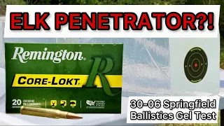 30-06 Remington Corelokt 180gr Ammo Review & Ballistics Gel Test: PENETRATION WIN, EXPANSION FAIL