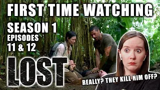 FIRST TIME WATCHING | LOST Season 1 | Episodes 11 & 12 | TV Reaction | Really?! They Kill Him Off?!?