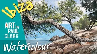 How to Paint a Coastal Scene in Ibiza in Watercolour