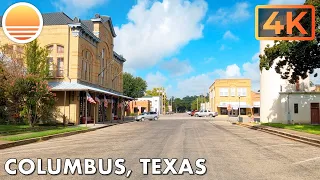 🇺🇸 [4K60] Columbus, Texas! 🚘 Drive with me!