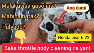 "HONDA BEAT FI V1/V2" THROTTLE BODY CLEANING  (TAGALOG TUTORIAL 2022)