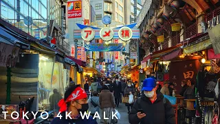 Japan, Tokyo, Ueno 2022 Walk - Ameyoko & Ueno Park - 4K HDR