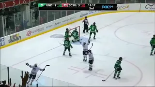 St Cloud State Hockey player does lacrosse shot for GOTY