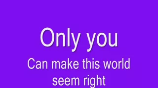 Alvin & The Chipmunks - Only You (And You Alone) [Lyrics] [HQ]