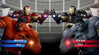 Iron Man Hulk (Red) vs. Iron Man Hulk (Black) Fight - Marvel vs Capcom Infinite PS4 Gameplay