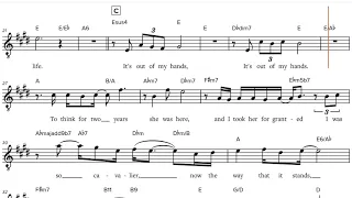 Michael Jackson - "She's Out Of My Life", C-Instrument Play-along